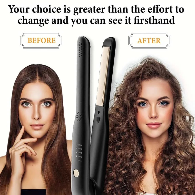 2-in-1 Mini Ceramic Hair Straightener & Curler