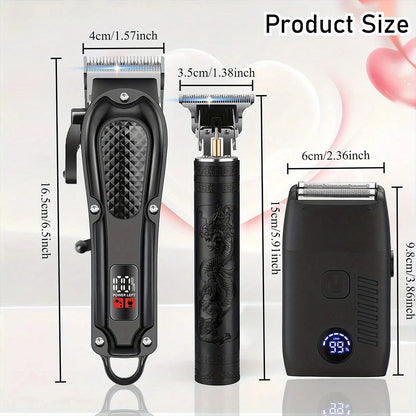 Men's Cordless Hair Clipper, Trimmer & Foil Shaver Set