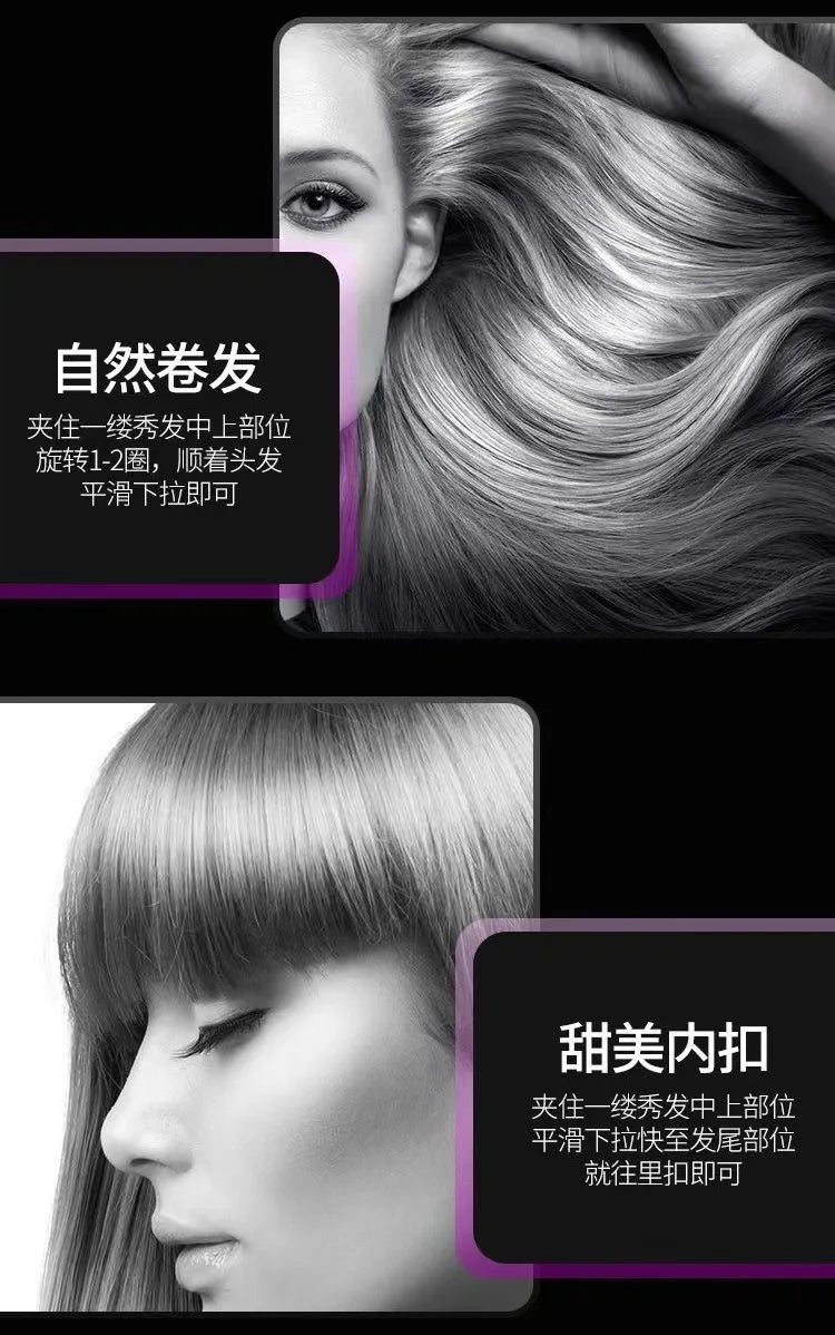 Ceramic Hair Crimper with Adjustable Temperature