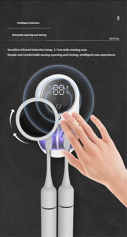 Rechargeable Wall-Mounted Toothbrush Hilder