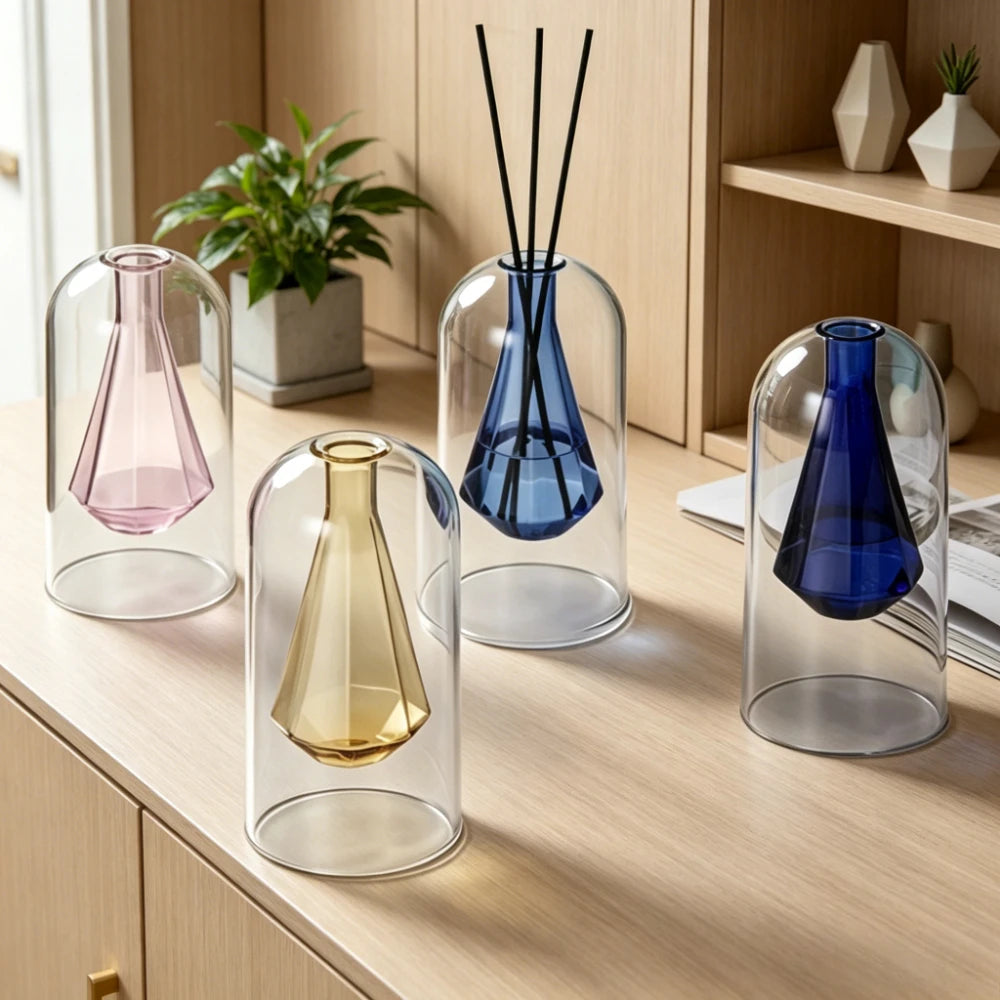 Elegant Glass Reed Diffuser Bottle - Modern Home Decor