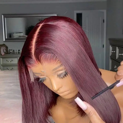 Burgundy 99J Synthetic Bob Wig