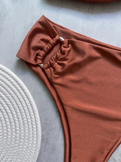 Ruched Bikini Set - Two-Piece Swinmsuit