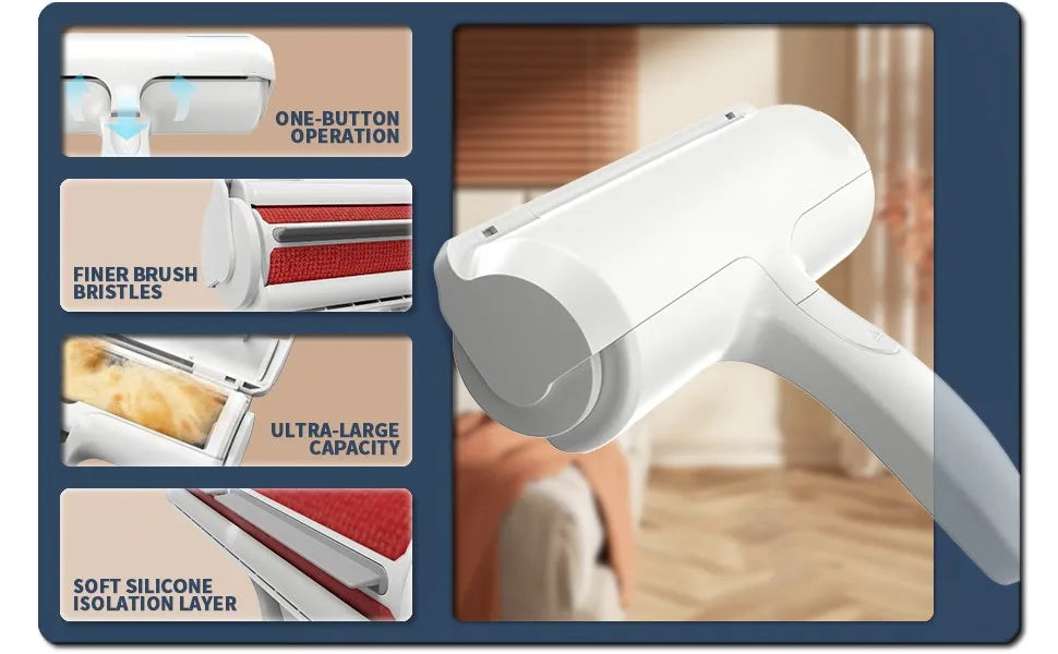 Reusable Pet Hair Remover Roller for Furniture