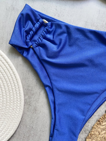 Ruched Bikini Set - Two-Piece Swinmsuit