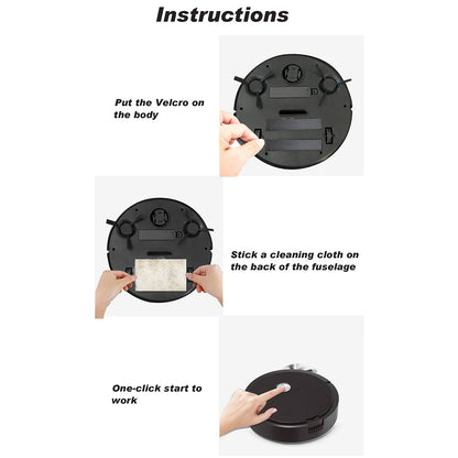 3-in-1 Mini Robot Vacuum Cleaner