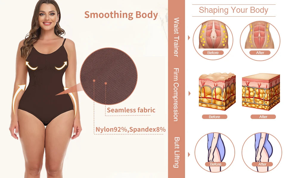 Women's V-Neck Shaping Bodysuit