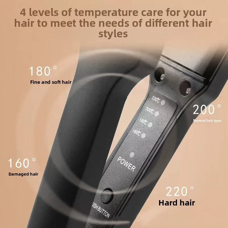 Ceramic Hair Crimper with Adjustable Temperature