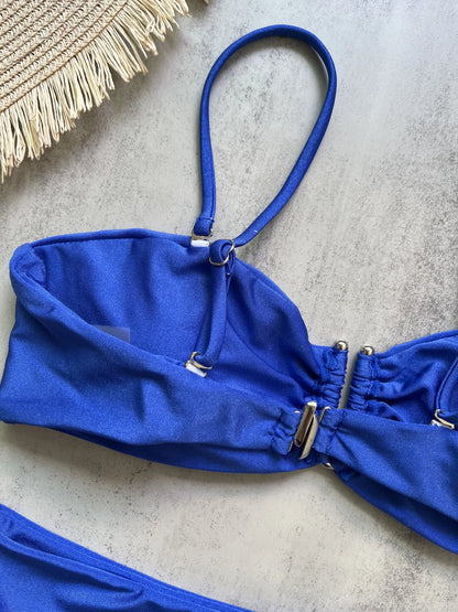 Ruched Bikini Set - Two-Piece Swinmsuit