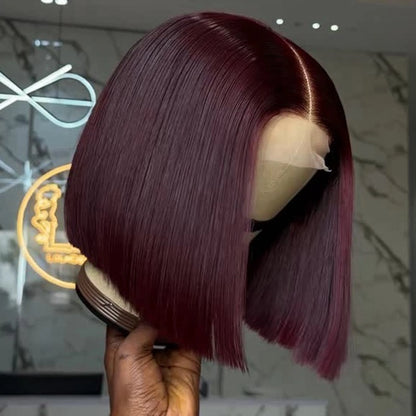 Burgundy 99J Synthetic Bob Wig