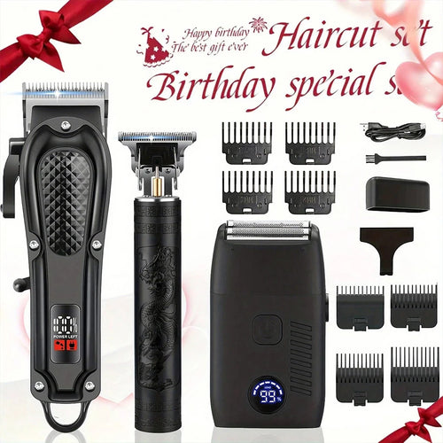 Men's Cordless Hair Clipper, Trimmer & Foil Shaver Set