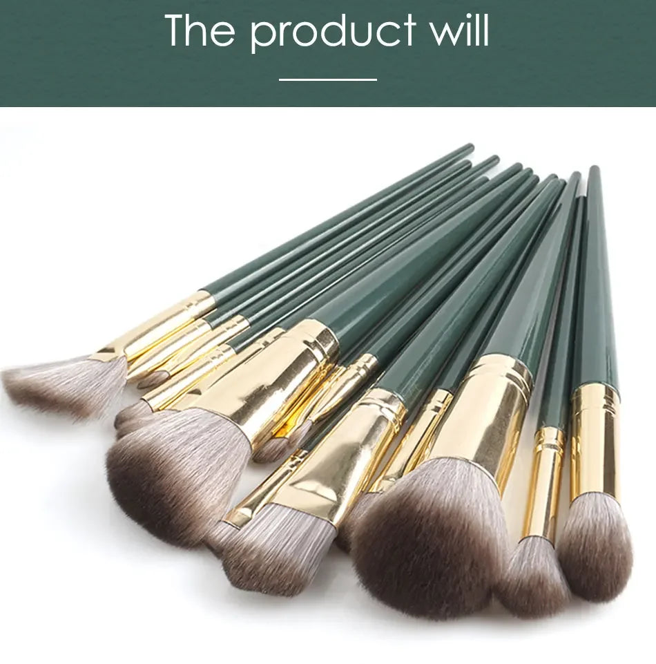 14 Piece Makeup Brush Set with Storage Pouch