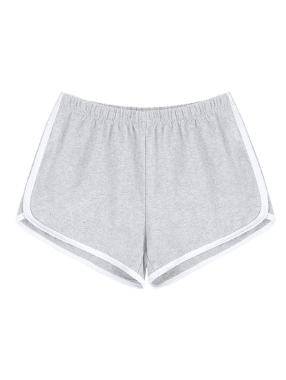 Women's  Athletic Shorts With Contrast Trim