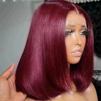 Burgundy 99J Synthetic Bob Wig