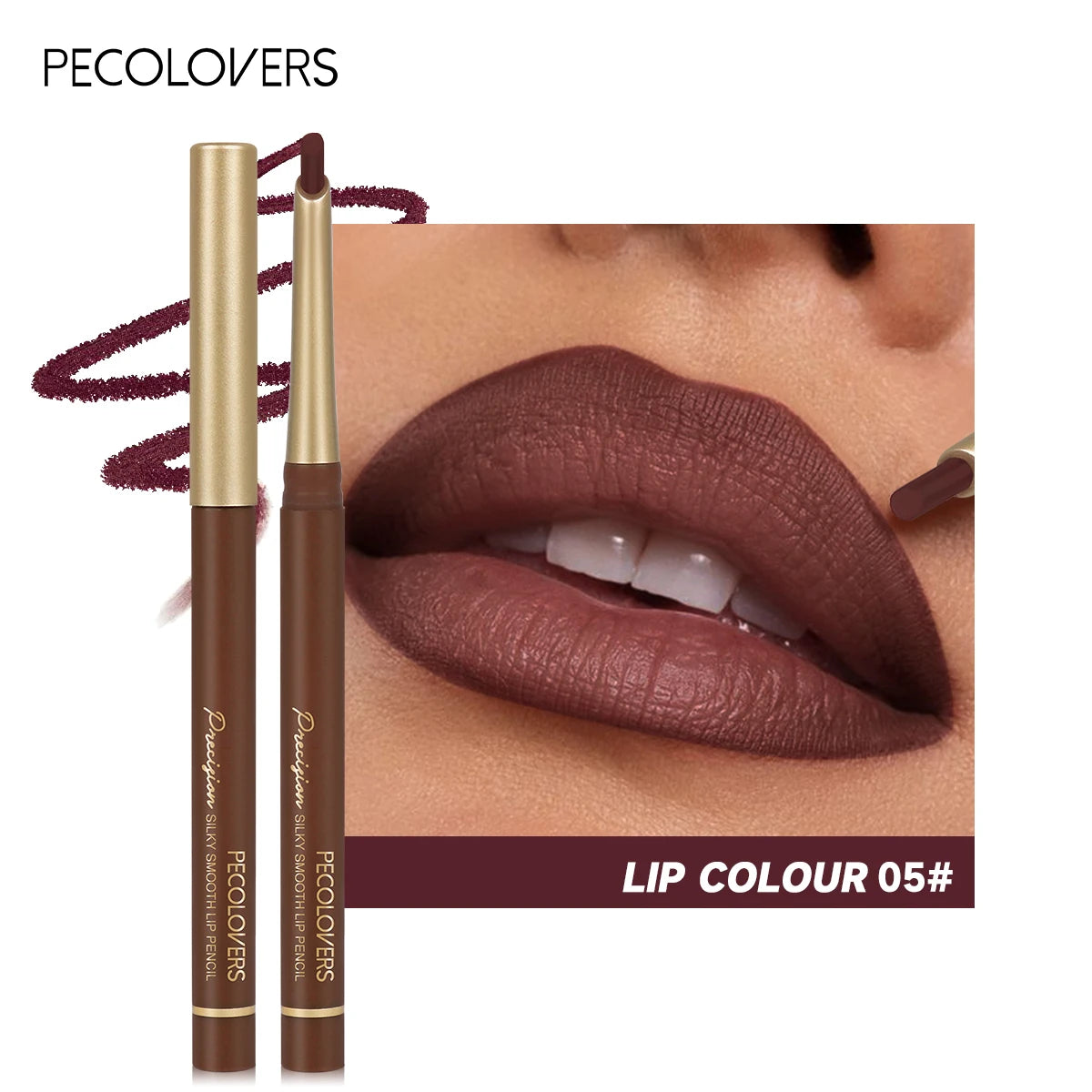 Matte Lip Liner Pencil Nude & Brown Shades