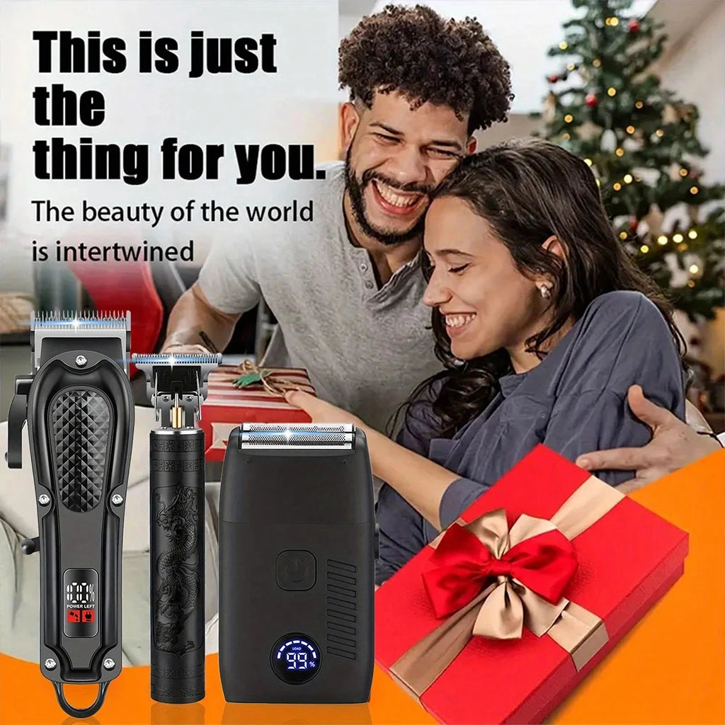 Men's Cordless Hair Clipper, Trimmer & Foil Shaver Set