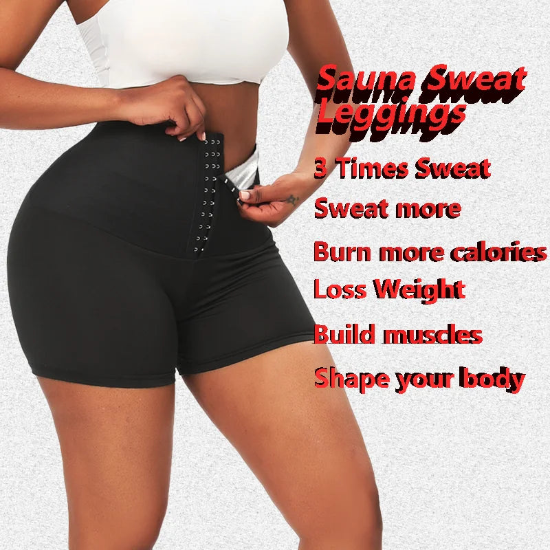 Women's High-Waist Sauna Shaping Shorts