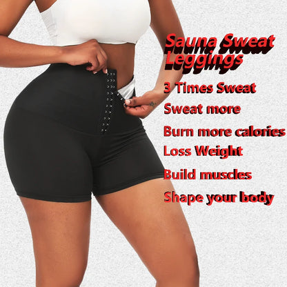 Women's High-Waist Sauna Shaping Shorts
