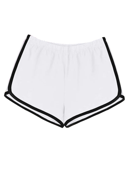 Women's  Athletic Shorts With Contrast Trim