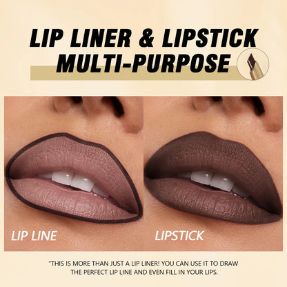 Matte Lip Liner Pencil Nude & Brown Shades