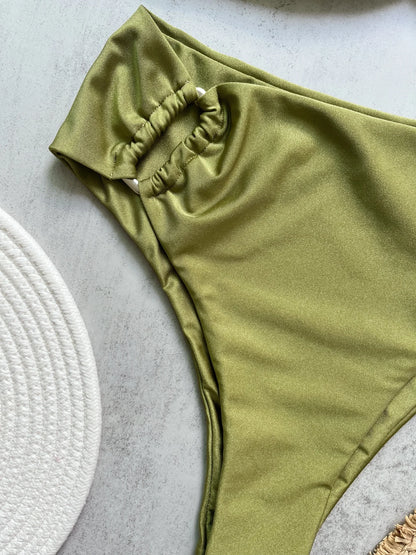 Ruched Bikini Set - Two-Piece Swinmsuit