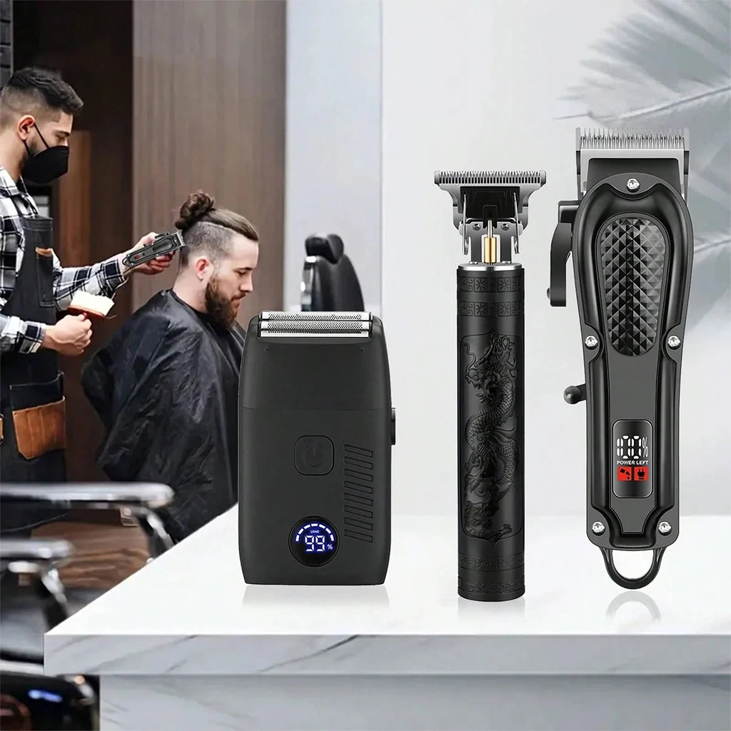 Men's Cordless Hair Clipper, Trimmer & Foil Shaver Set