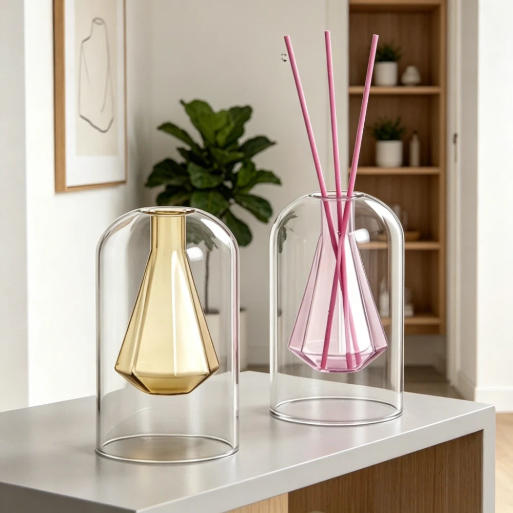 Elegant Glass Reed Diffuser Bottle - Modern Home Decor