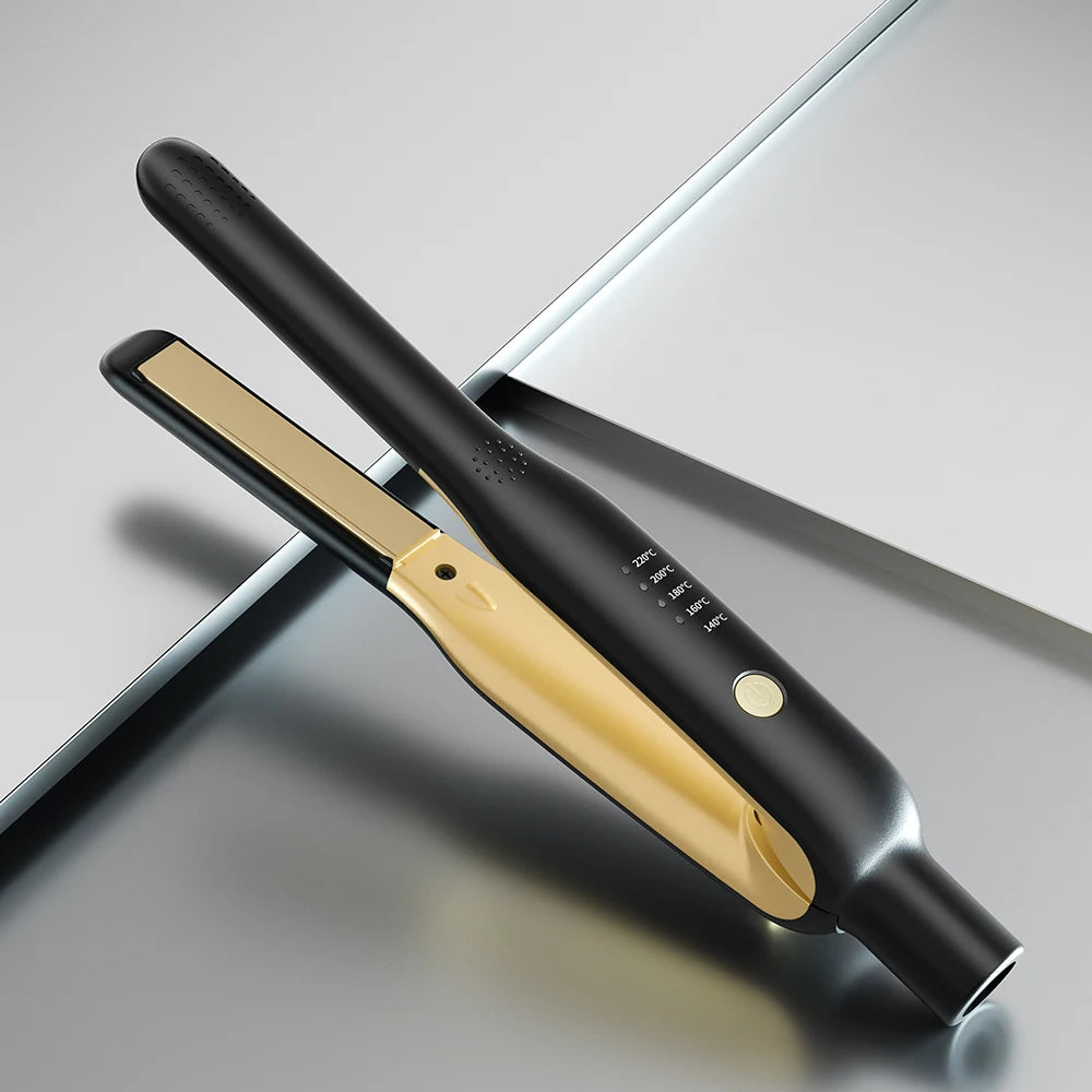 2-in-1 Mini Ceramic Hair Straightener & Curler