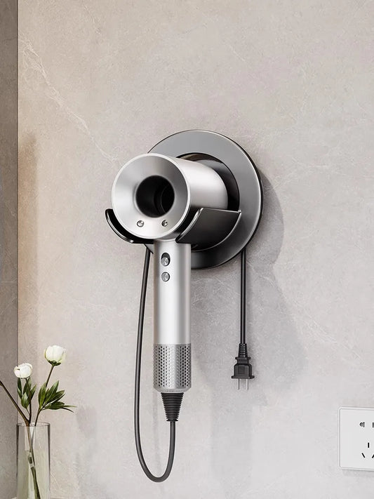 Self-Adhesive Wall-Mounted Hair Dryer Holder