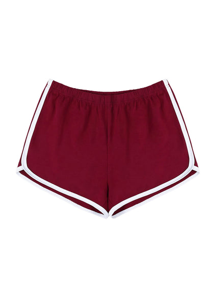 Women's  Athletic Shorts With Contrast Trim