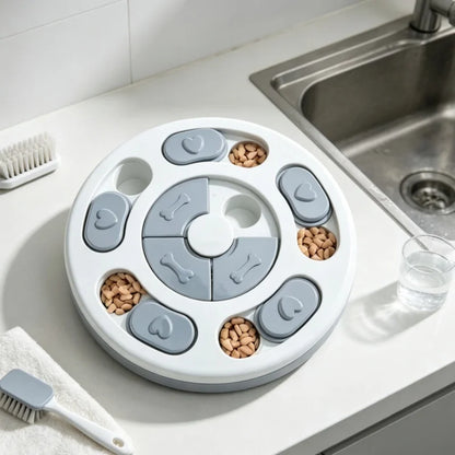 Interactive Dog Puzzle Feeder & Slow Food Dispenser