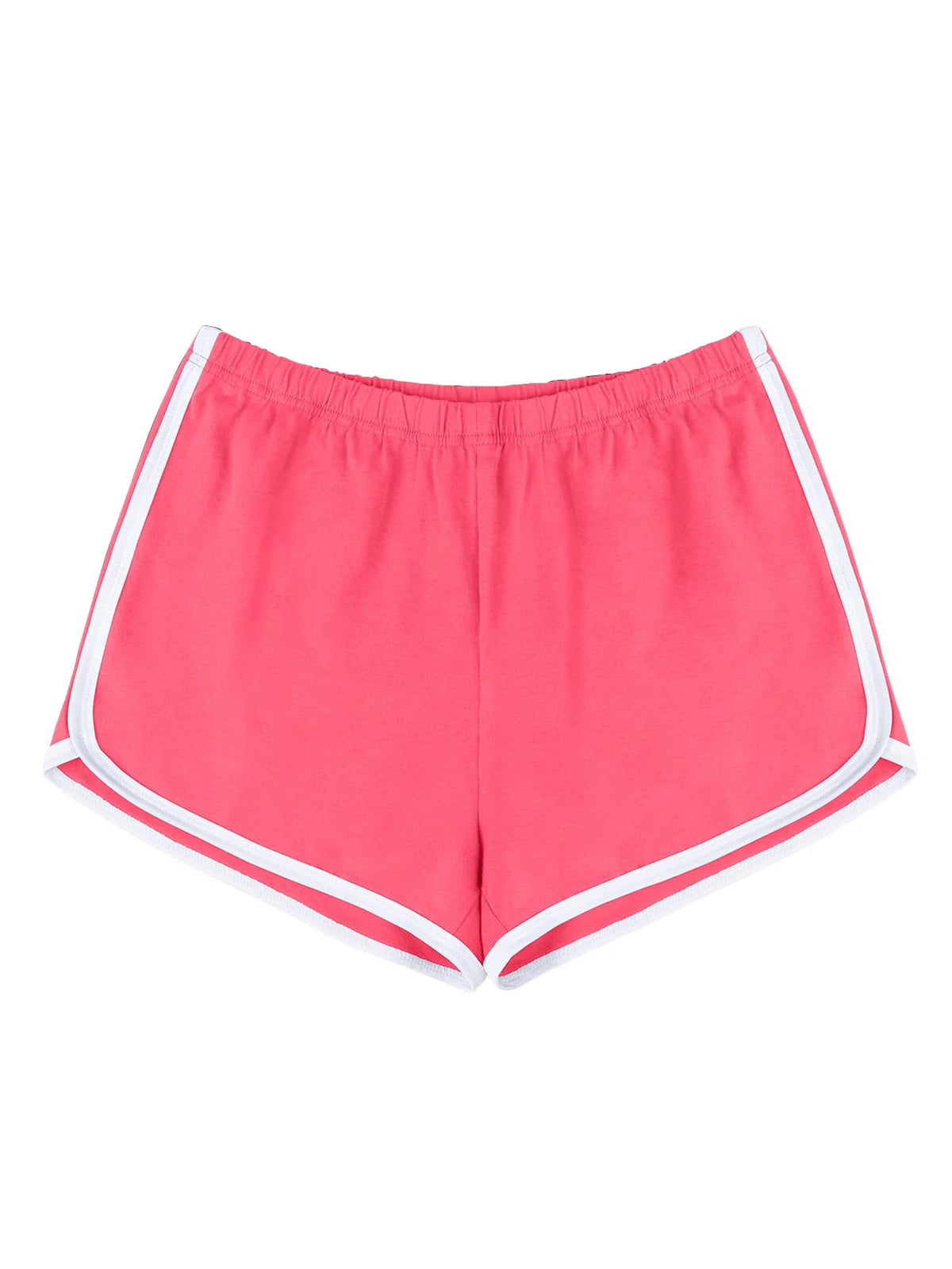 Women's  Athletic Shorts With Contrast Trim
