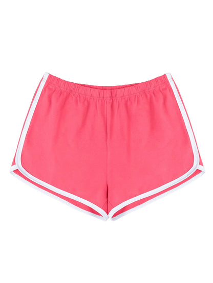 Women's  Athletic Shorts With Contrast Trim