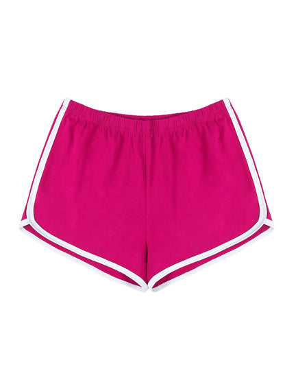 Women's  Athletic Shorts With Contrast Trim