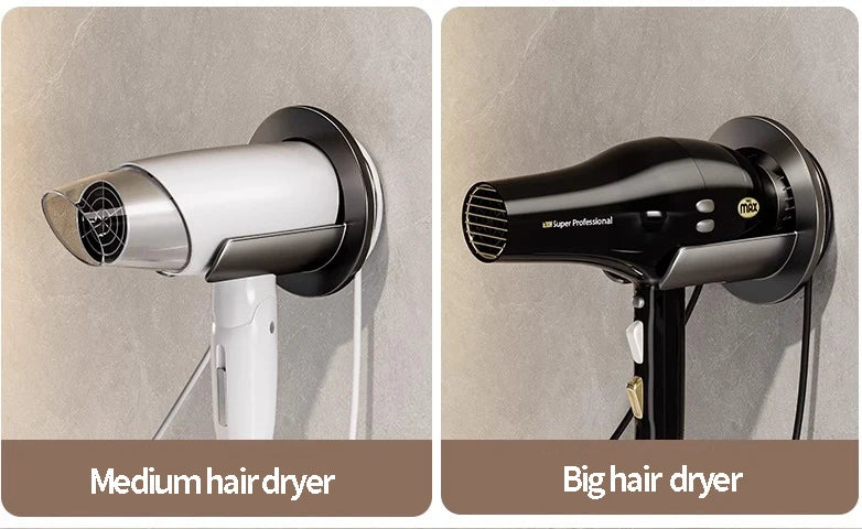Self-Adhesive Wall-Mounted Hair Dryer Holder