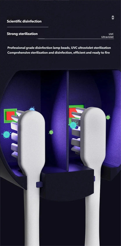 Rechargeable Wall-Mounted Toothbrush Hilder