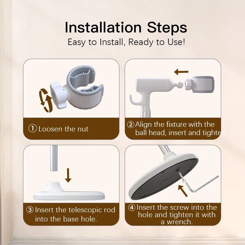 Adjustable Hands-Free Hair Dryer Stand