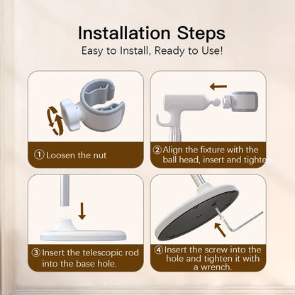 Adjustable Hands-Free Hair Dryer Stand