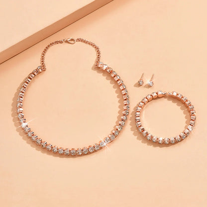 Elegant Sparkling Jewelry sets - Necklace, Bracelet & Earrings