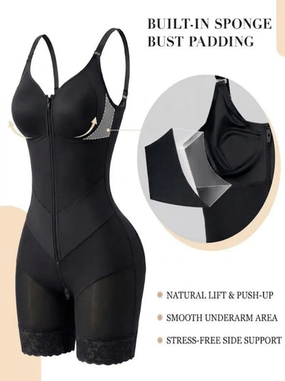 Women's Tummy Control Shapewear with Zipper