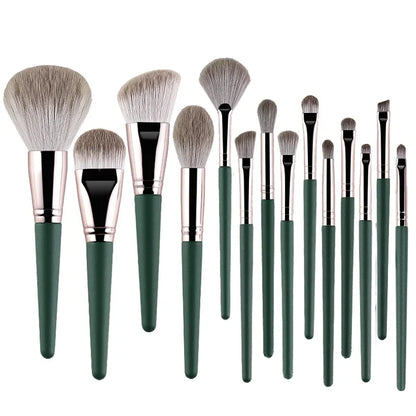 14 Piece Makeup Brush Set with Storage Pouch