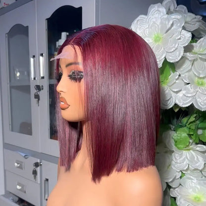 Burgundy 99J Synthetic Bob Wig