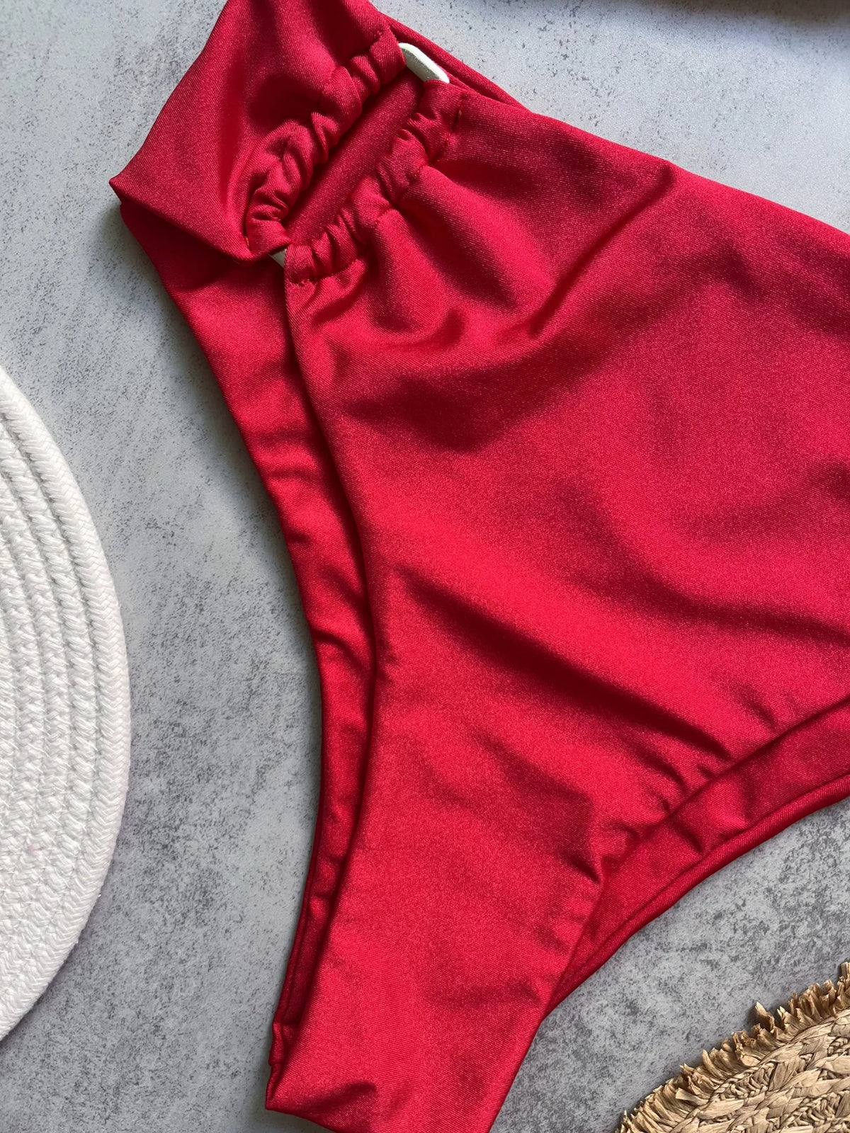 Ruched Bikini Set - Two-Piece Swinmsuit