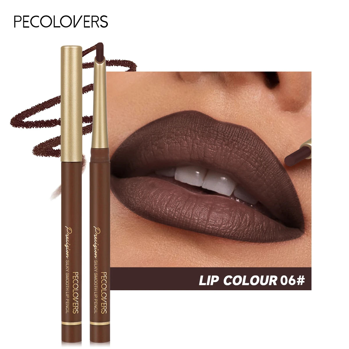 Matte Lip Liner Pencil Nude & Brown Shades
