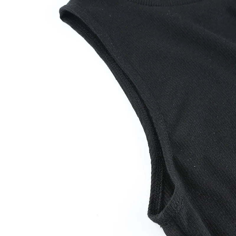 Women's Sleeveless High-Neck Cutout Bodysuit