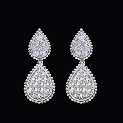 Elegant 4-Piece Bridal Jewelry Set - Necklace, Earring, Bracelet & Ring