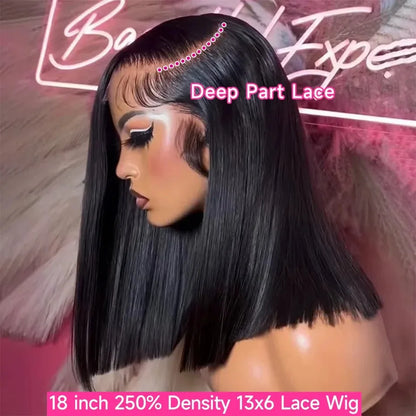 Sleek Straight Bob Lace Front Wig
