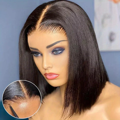 Sleek Straight Bob Lace Front Wig