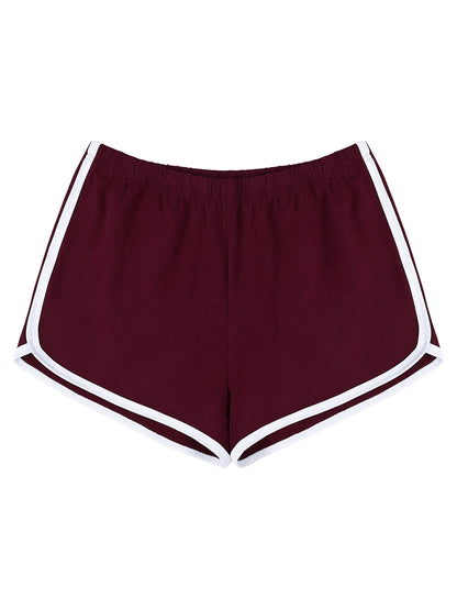 Women's  Athletic Shorts With Contrast Trim