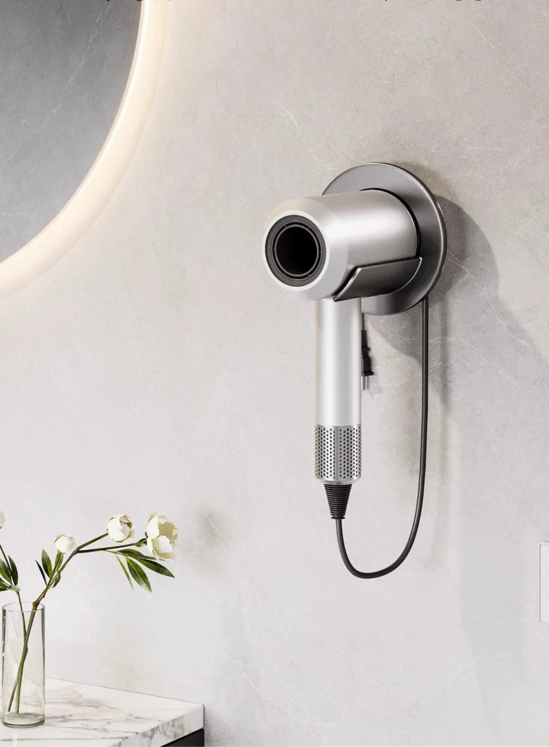 Self-Adhesive Wall-Mounted Hair Dryer Holder